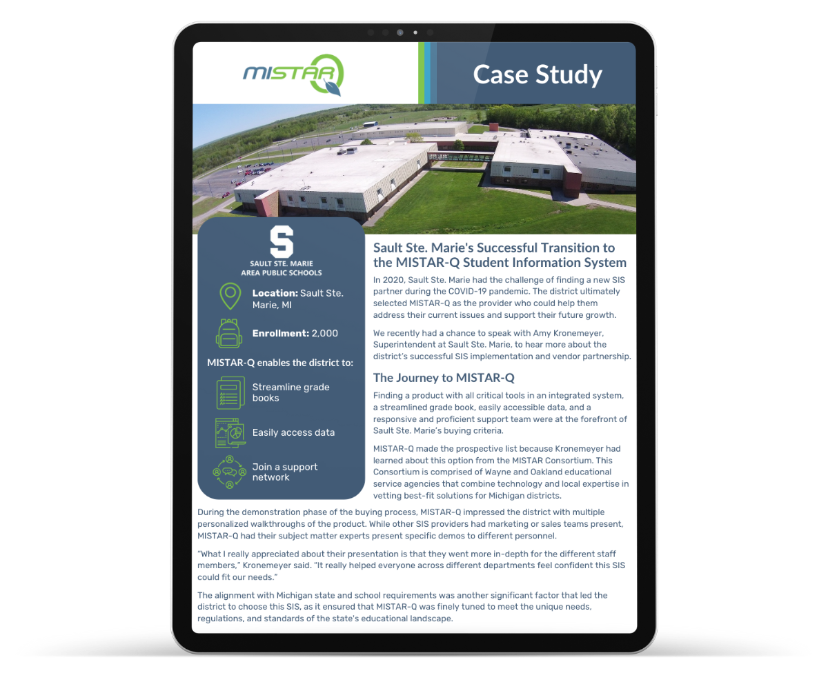 Sault Ste- Marie Case Study on Tablet